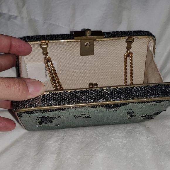 J. Crew Sequin Clutch - Picture 6 of 8